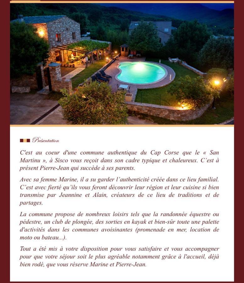 Bed and Breakfast Ferme U San Martinu Sisco Екстер'єр фото